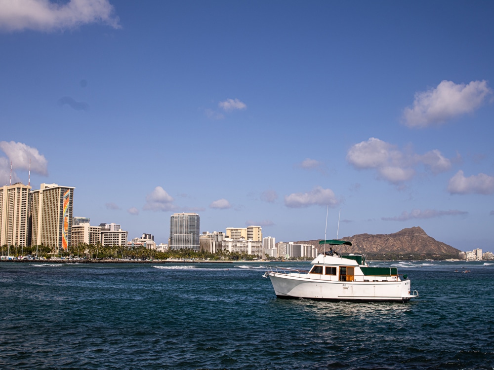 Waikiki and Diamond Head views with Ocean Adventures Hawaii