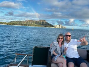 Relaxing hammock views from the Kona Star deck